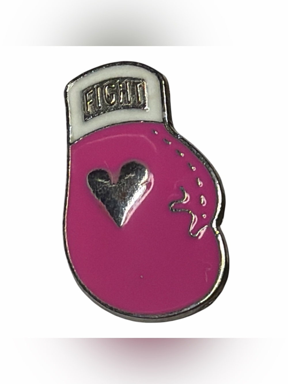 Pink Fight Boxing Glove Breast Cancer Awareness Enamel Pin